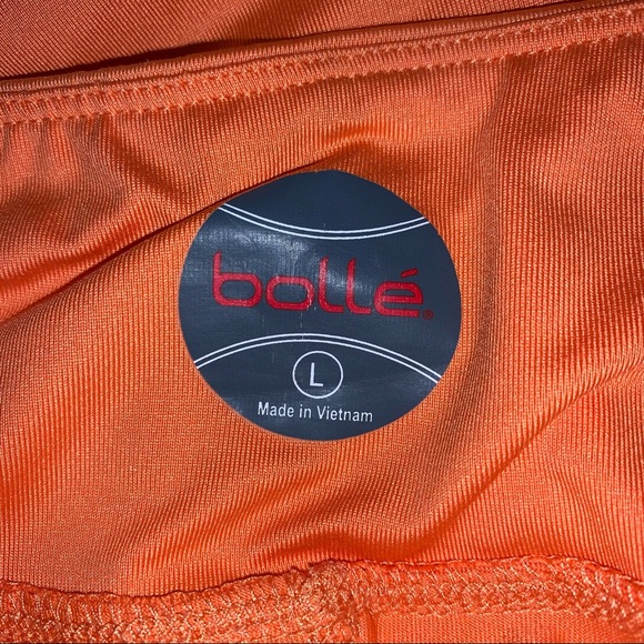Bollé Orange Tennis Skirt With White Outline Size Large Athleisure - Picture 12 of 12